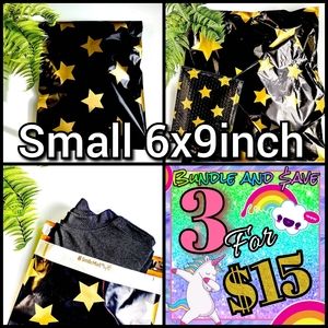 Poly Mailers 6x9" gold star